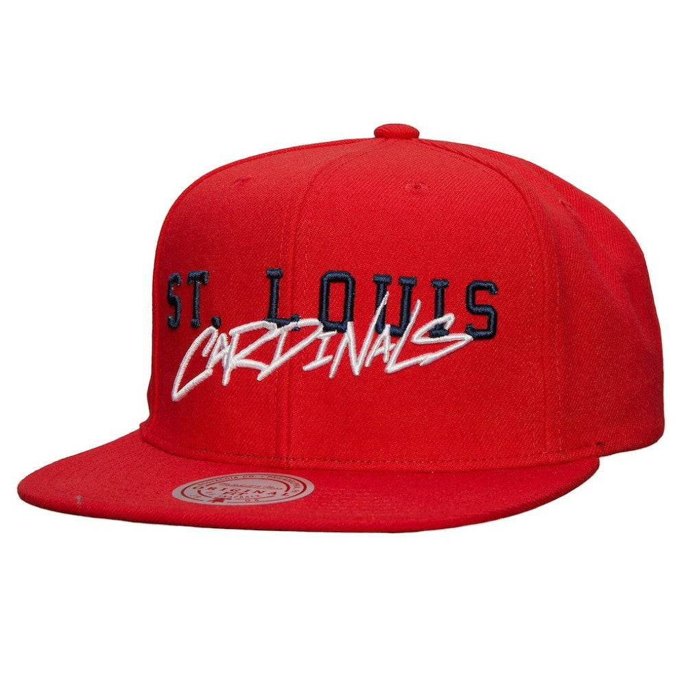 St. Louis Cardinals Mitchell & Ness Team Tagged Snapback Hat Online