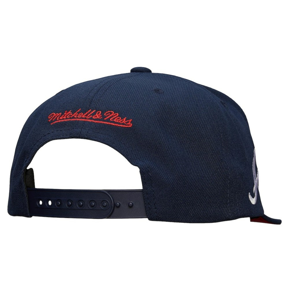 Atlanta Braves Mitchell & Ness Team Tagged Snapback Hat Online