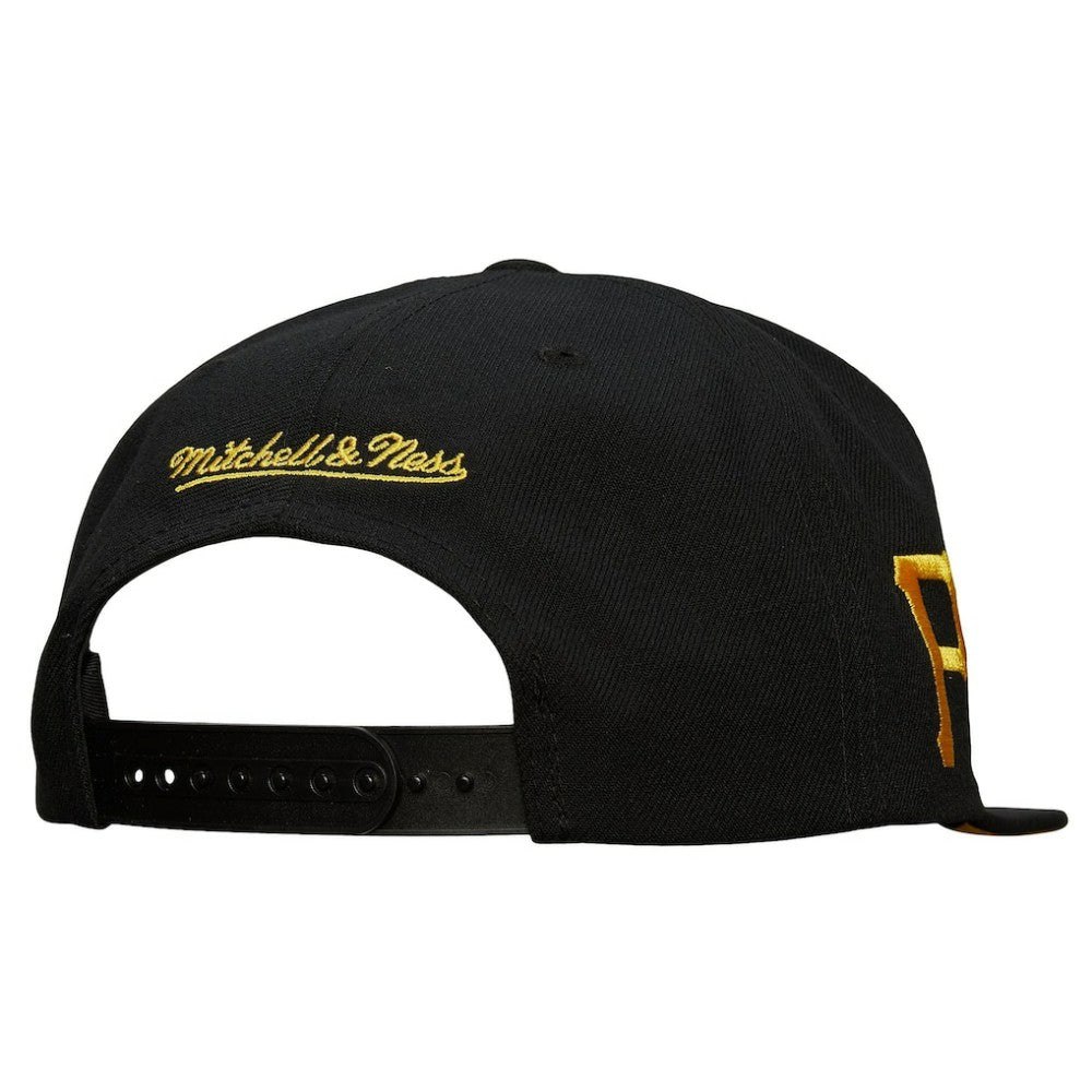 Pittsburgh Pirates Mitchell & Ness Team Tagged Snapback Hat Discount
