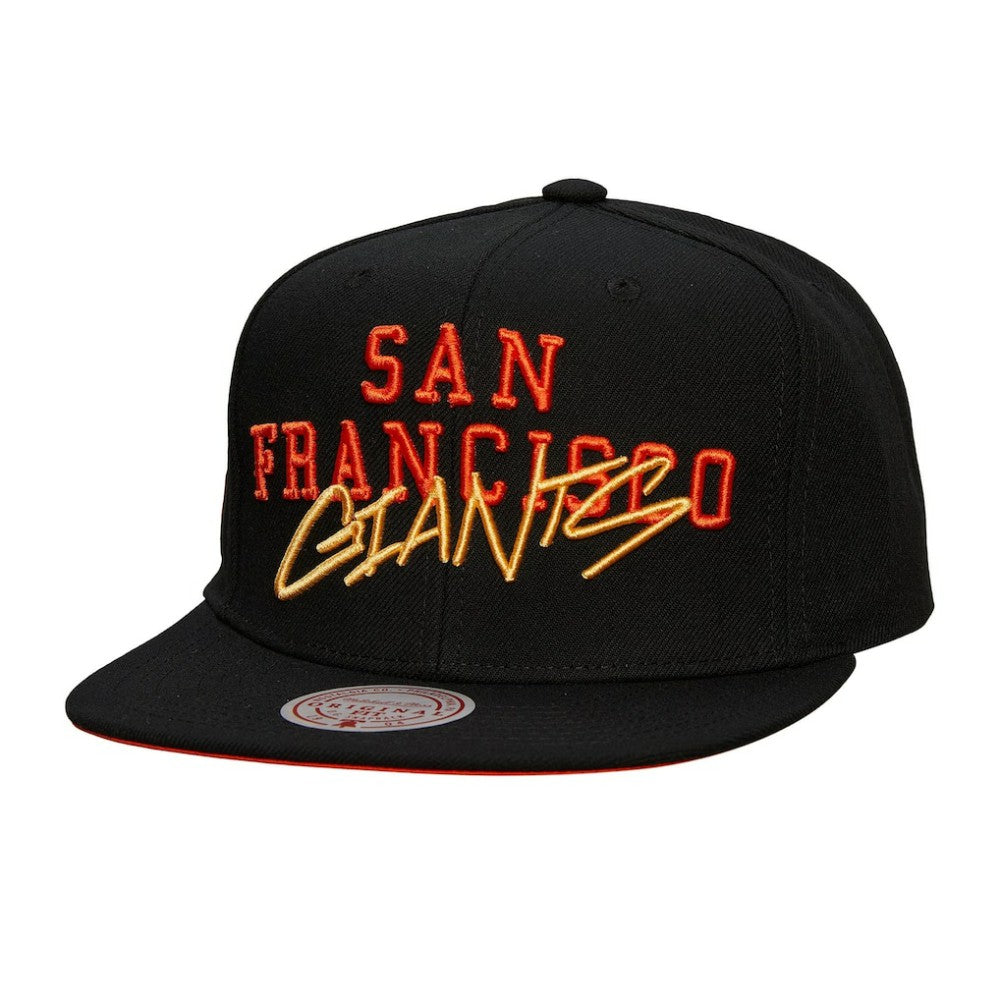 San Francisco Giants Mitchell & Ness Team Tagged Snapback Hat Online
