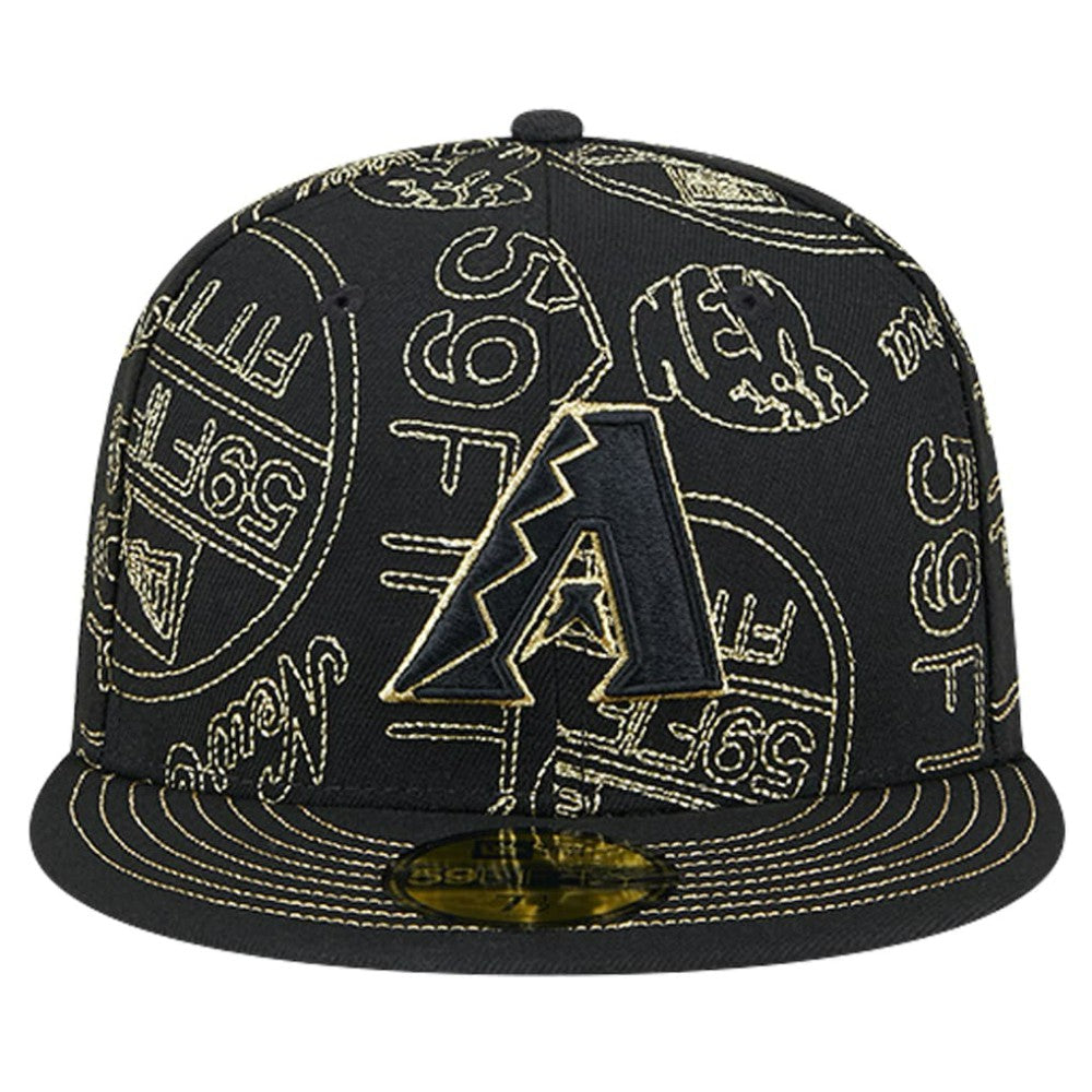 Arizona Diamondbacks New Era 59FIFTY Day Allover Fitted Hat Outlet
