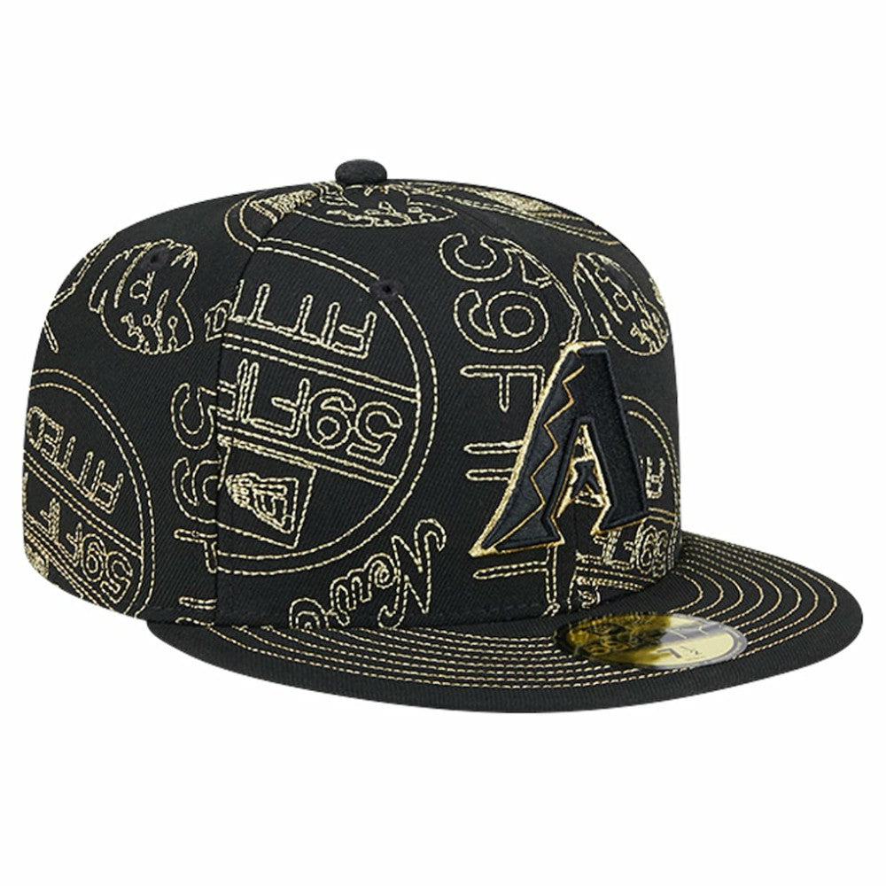 Arizona Diamondbacks New Era 59FIFTY Day Allover Fitted Hat Outlet