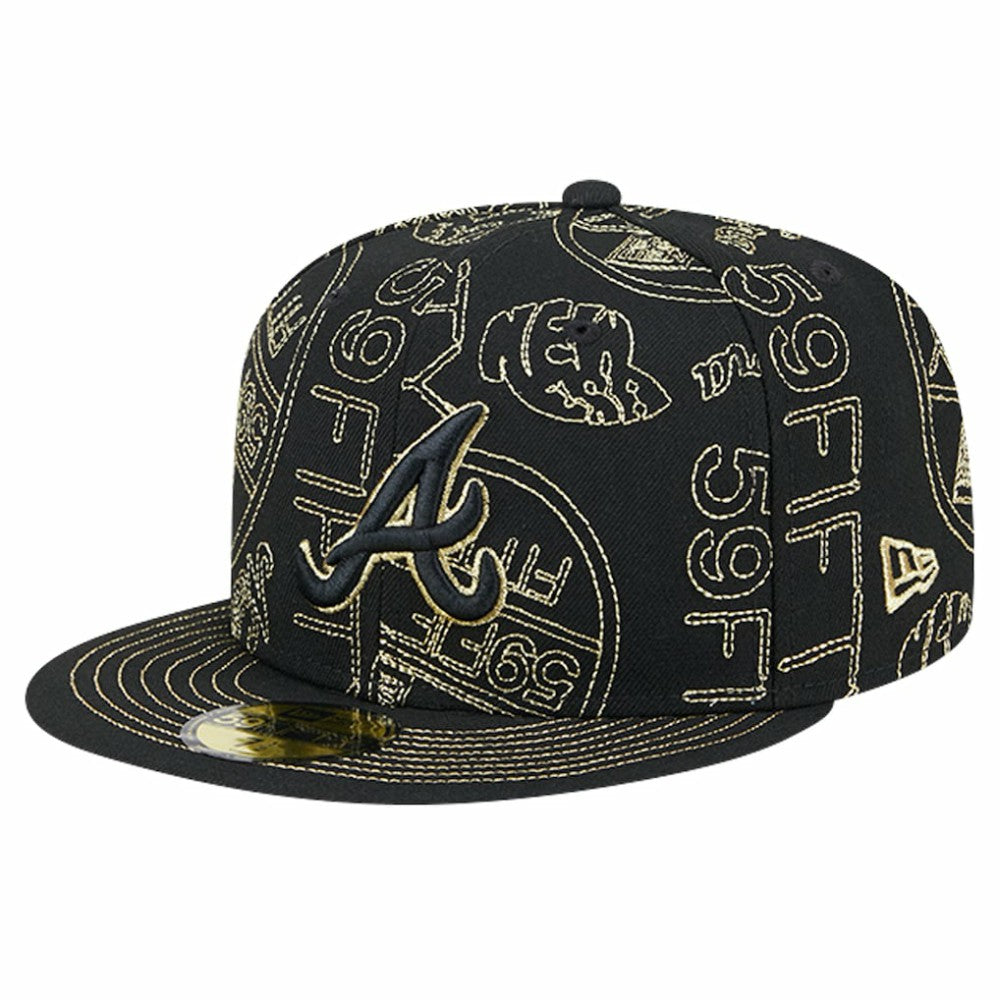 Atlanta Braves New Era 59FIFTY Day Allover Fitted Hat Discount