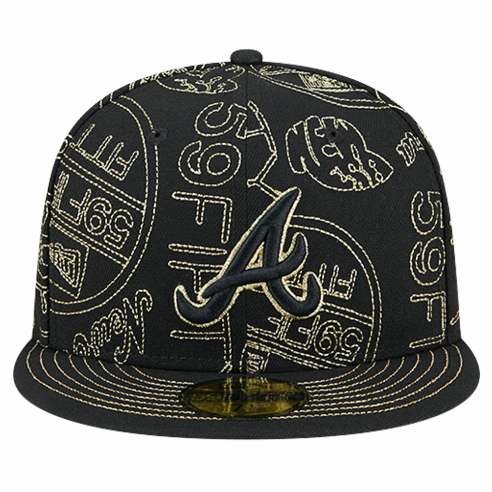 Atlanta Braves New Era 59FIFTY Day Allover Fitted Hat Discount