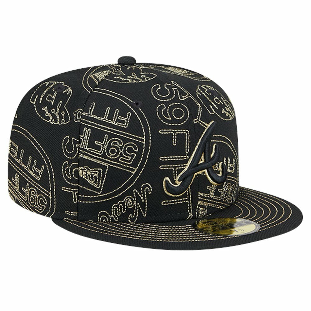 Atlanta Braves New Era 59FIFTY Day Allover Fitted Hat Discount