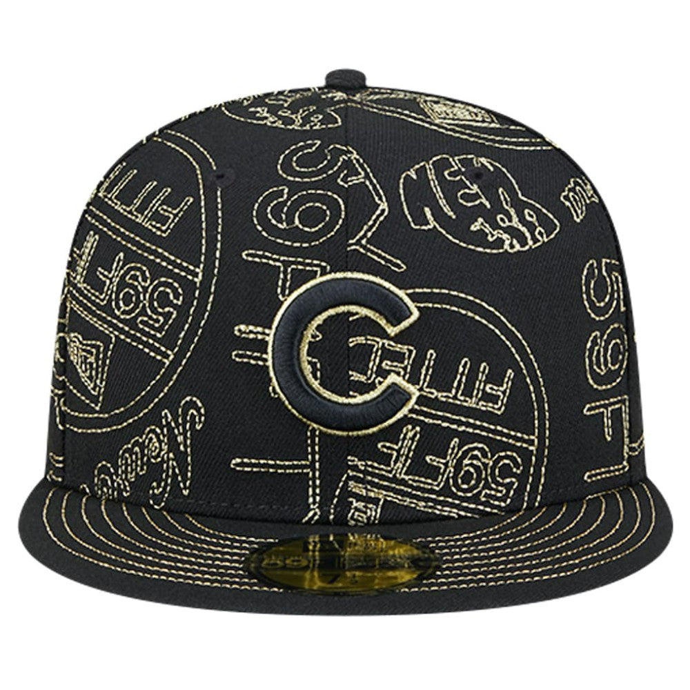 Chicago Cubs New Era 59FIFTY Day Allover Fitted Hat for sale