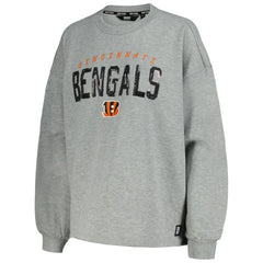 Cincinnati Bengals DKNY Sport Women's Penelope Pullover Sweatshirt - Heather Charcoal - NFL