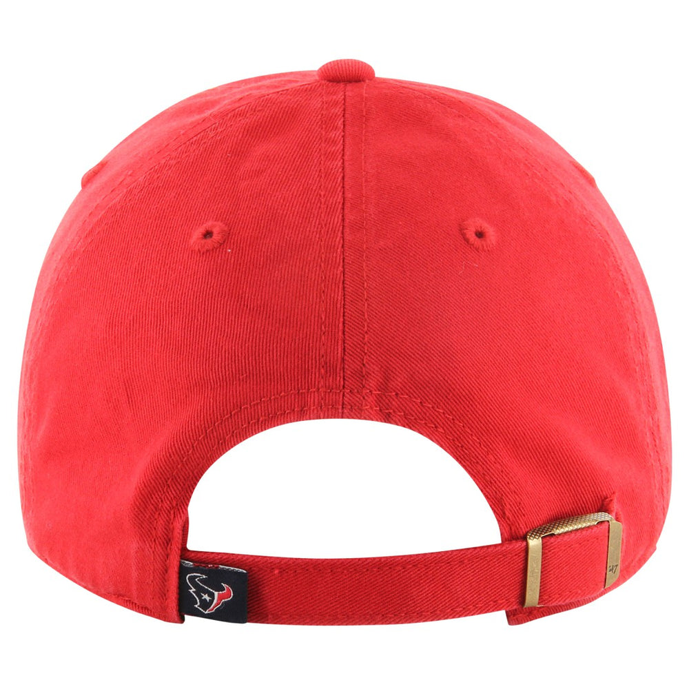 Houston Texans '47 Secondary Clean Up Adjustable Hat - Red - 47 brand