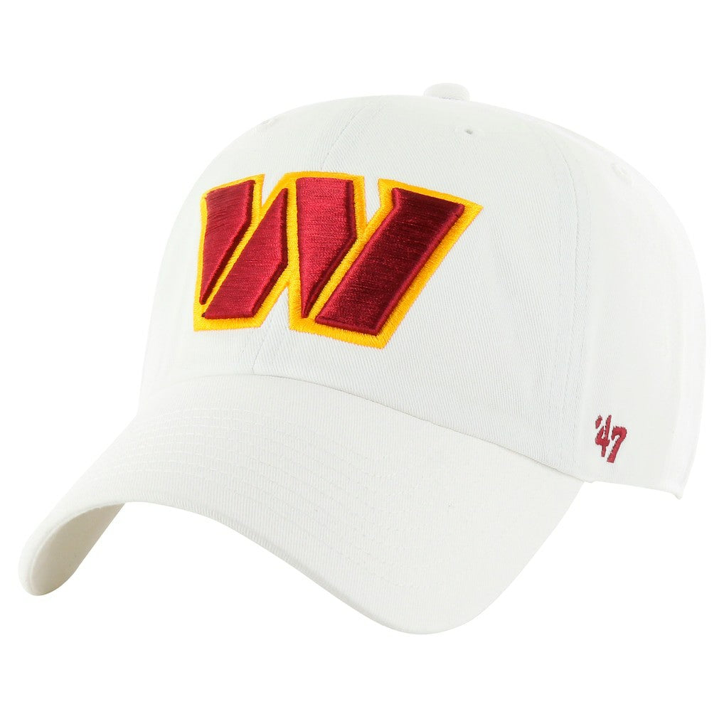 Washington Commanders '47 Clean Up Adjustable Hat - White - 47 brand