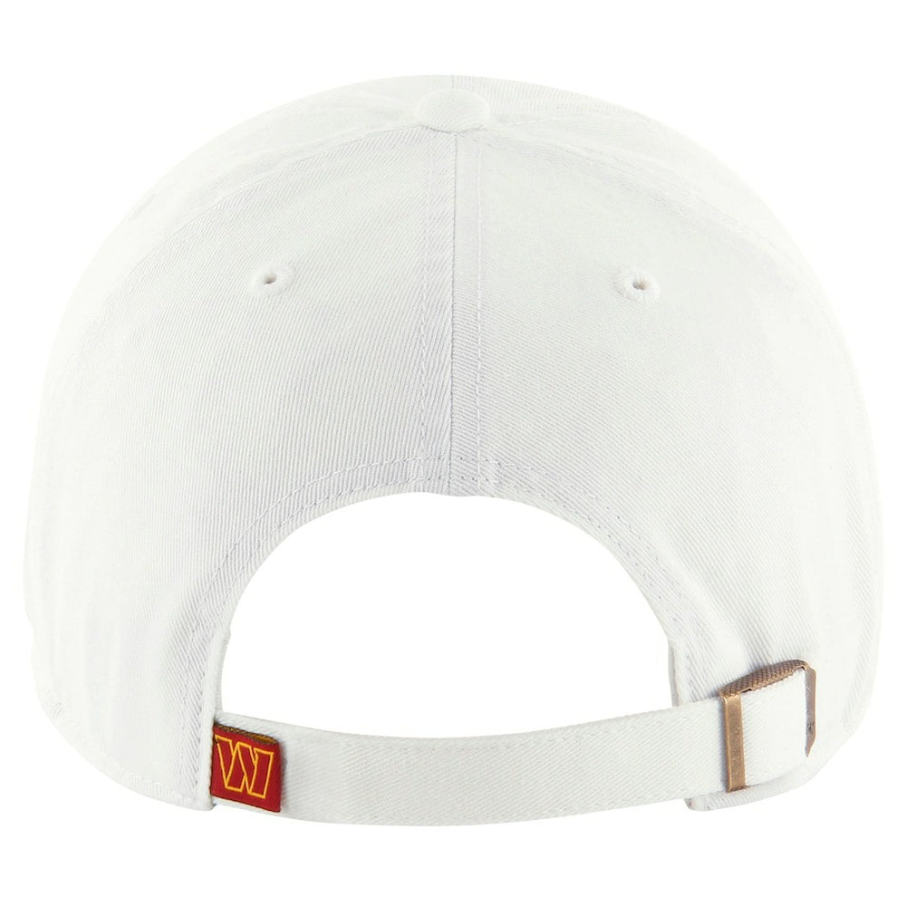 Washington Commanders '47 Clean Up Adjustable Hat - White - 47 brand