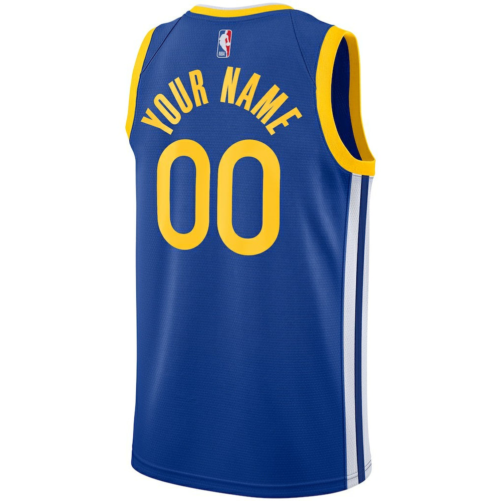 Nike Golden State Warriors Unisex 2019/20 Custom Swingman Jersey Royal Icon Edition