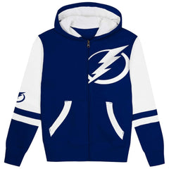 Tampa Bay Lightning Preschool Face Off Full-Zip Hoodie - Blue | NHL discount