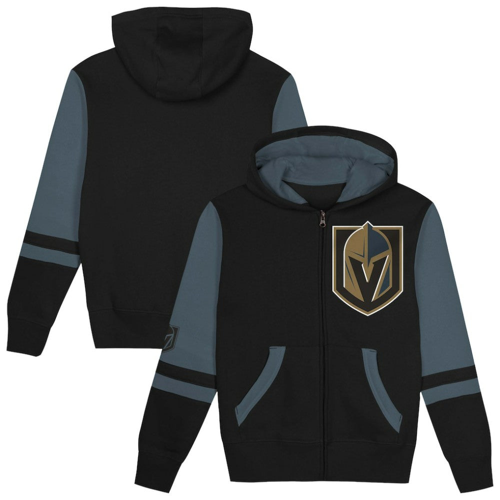 Vegas Golden Knights Preschool Face Off Full-Zip Hoodie - Black | NHL online