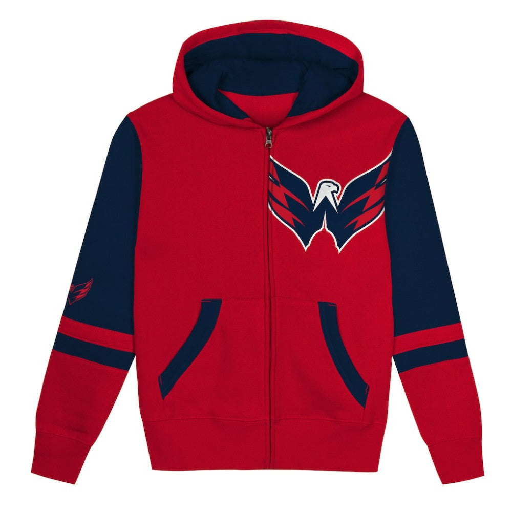 Washington Capitals Preschool Face Off Full-Zip Hoodie - Red | NHL sale