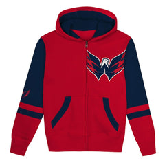 Washington Capitals Preschool Face Off Full-Zip Hoodie - Red | NHL sale