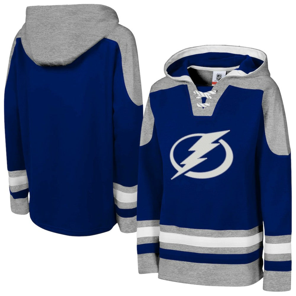 Tampa Bay Lightning Youth Ageless Must Have Home V-Neck Pullover Hoodie - Blue | NHL discount