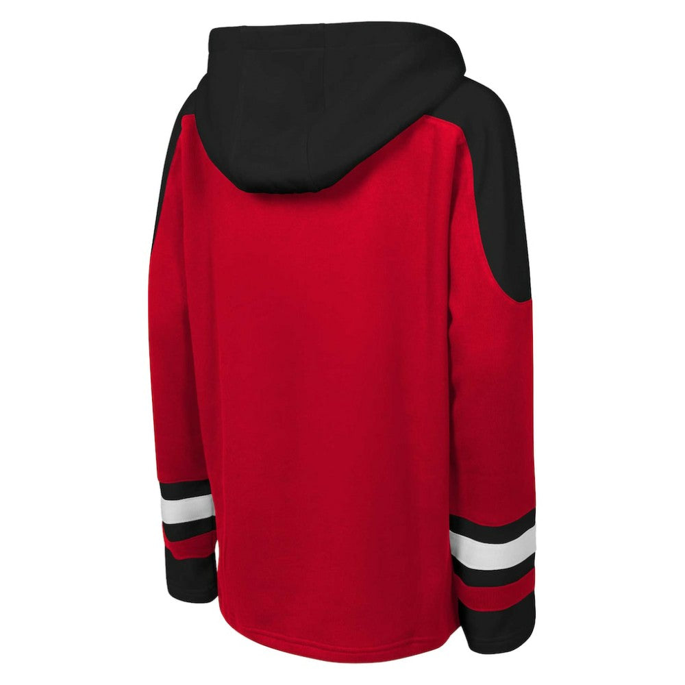 New Jersey Devils Youth Ageless Must Have Home V-Neck Pullover Hoodie - Red | NHL online