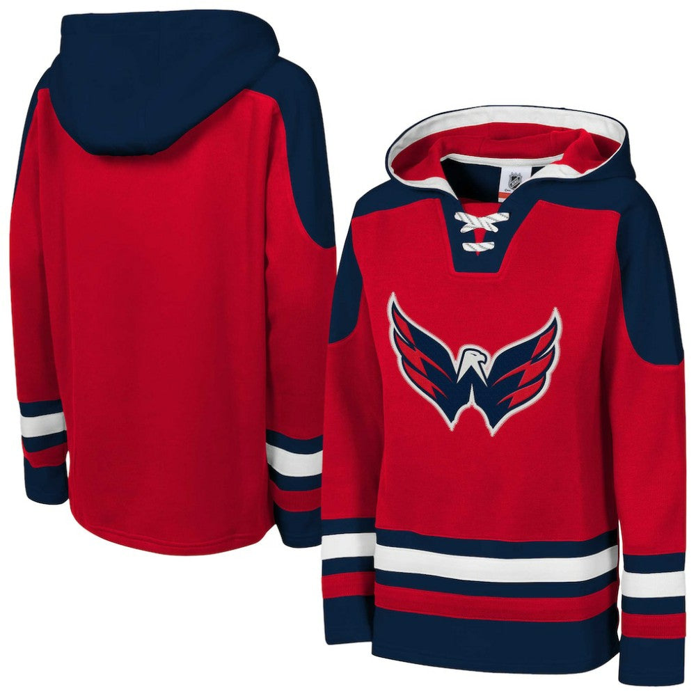 Washington Capitals Youth Ageless Must Have Home V-Neck Pullover Hoodie - Red | NHL near me
