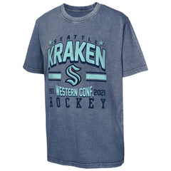 Seattle Kraken Youth Sure Short T-Shirt - Navy | NHL Clearance