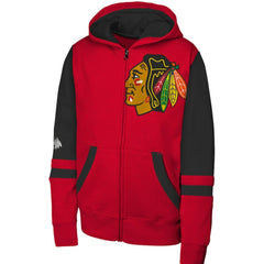 Chicago Blackhawks Youth Face Off Full-Zip Hoodie - Red | NHL online