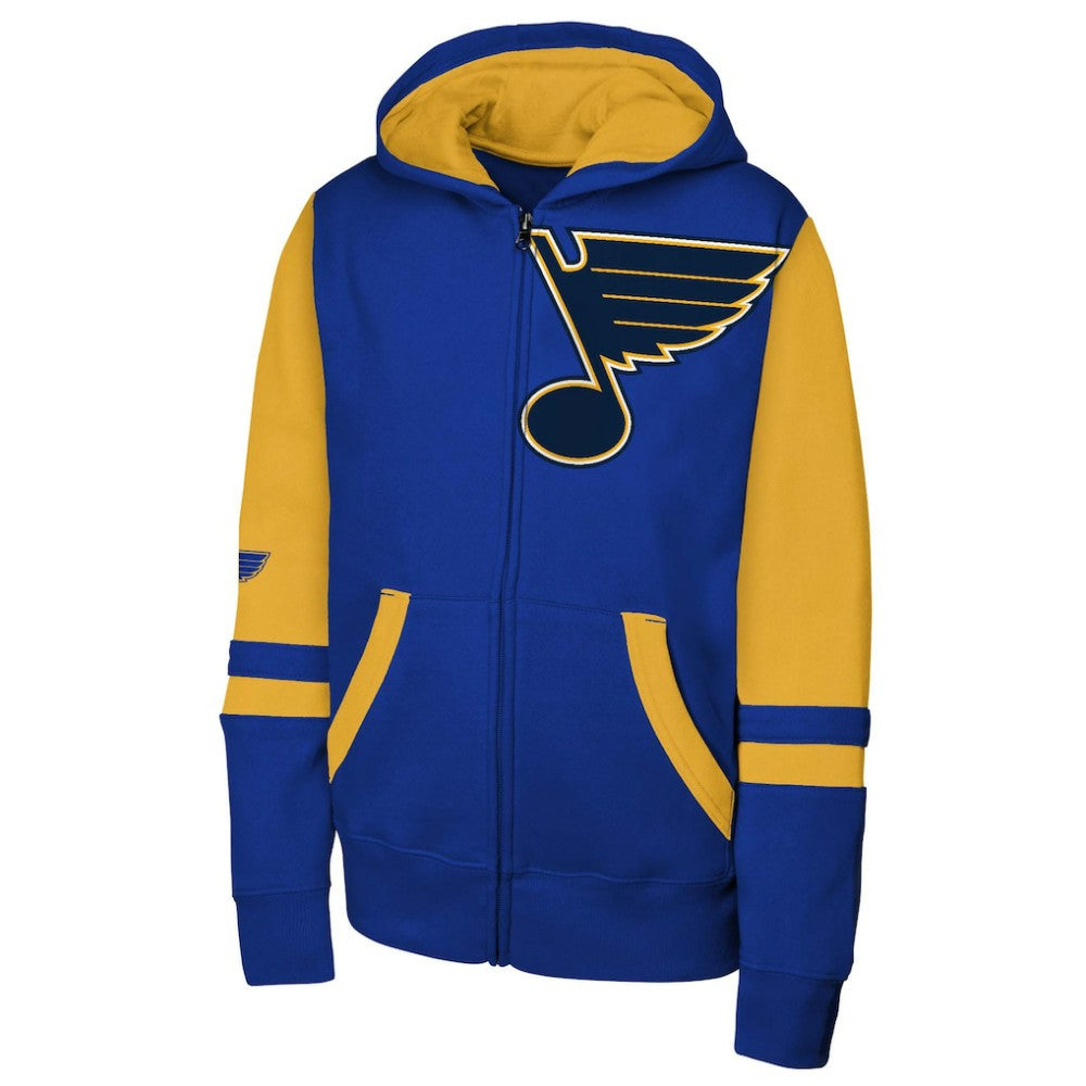 St. Louis Blues Youth Face Off Full-Zip Hoodie - Blue | NHL sale