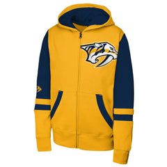 Nashville Predators Youth Face Off Full-Zip Hoodie - Gold | NHL on sale