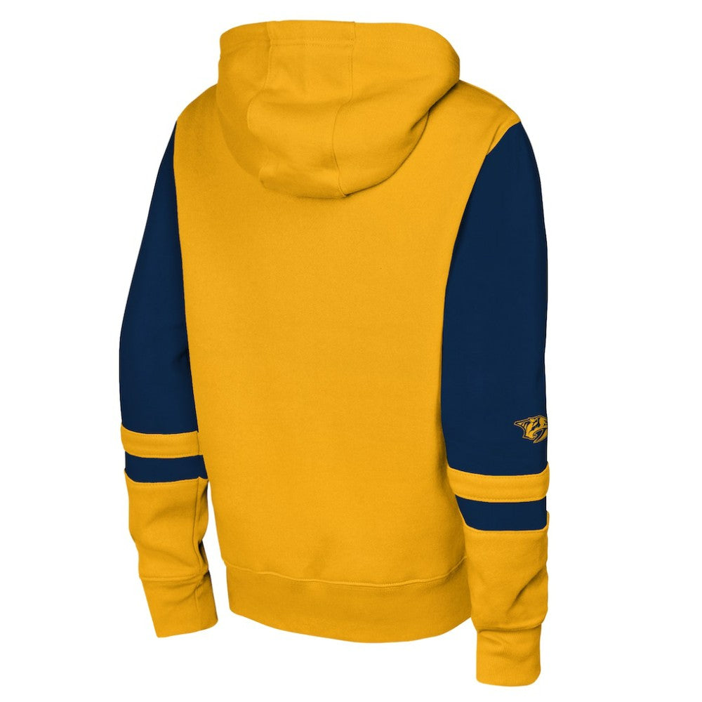 Nashville Predators Youth Face Off Full-Zip Hoodie - Gold | NHL on sale