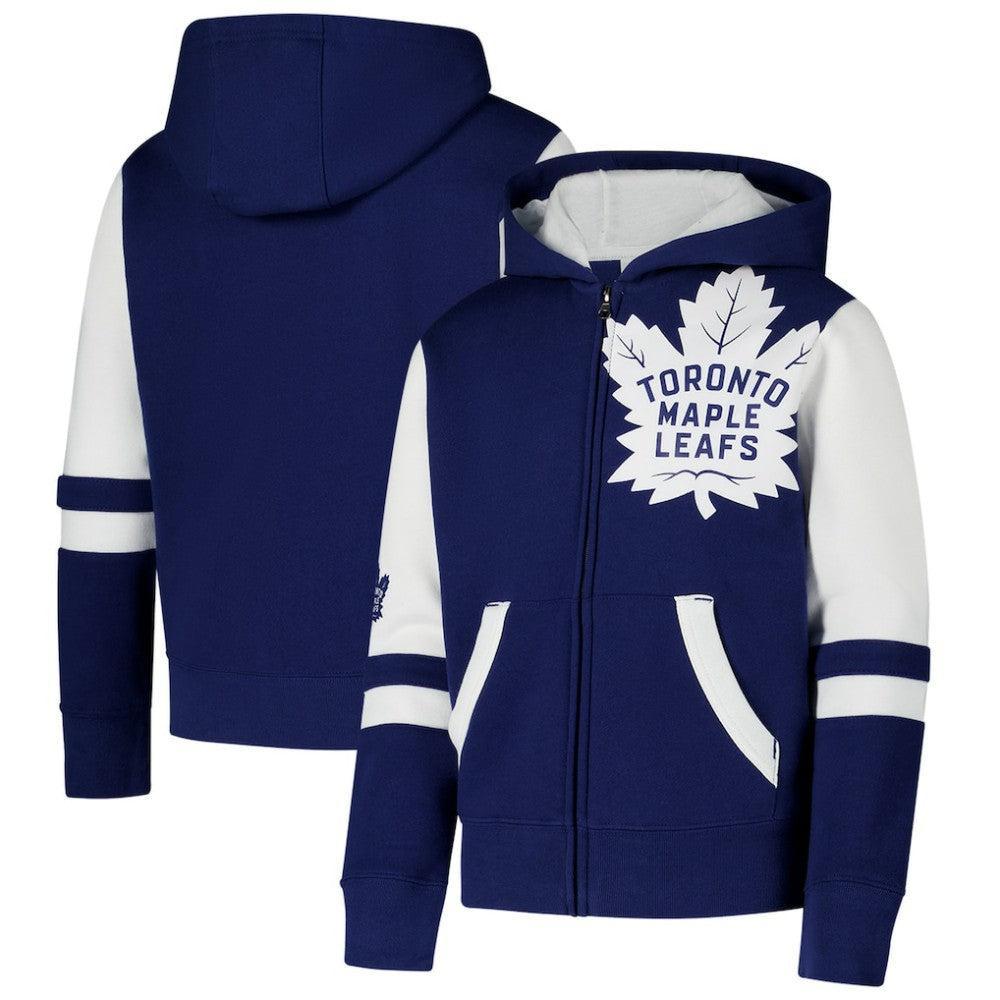 Toronto Maple Leafs Youth Face Off Full-Zip Hoodie - Blue | NHL online