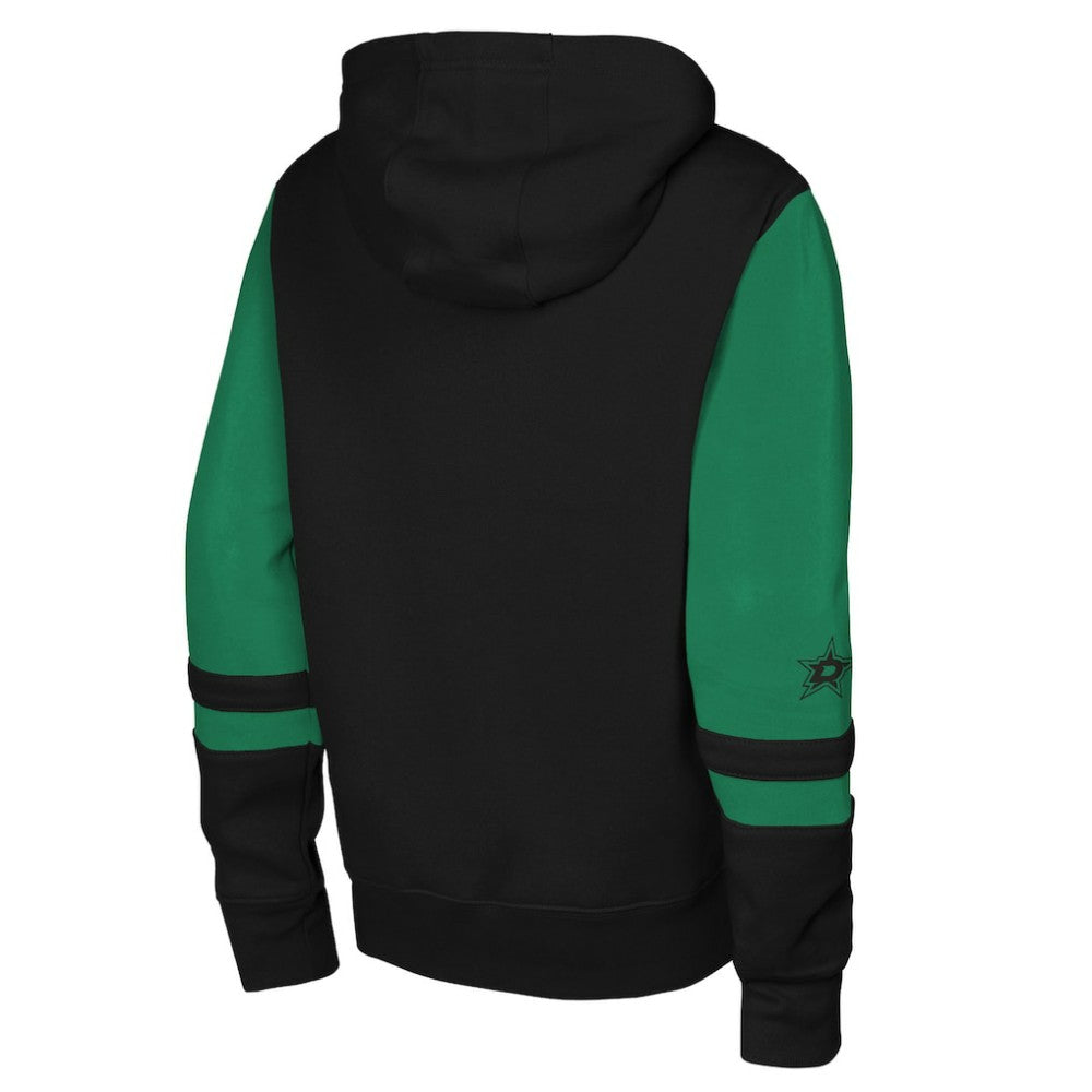 Dallas Stars Youth Face Off Full-Zip Hoodie - Black | NHL Clearance