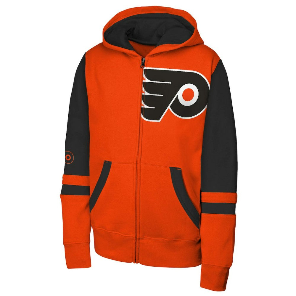 Philadelphia Flyers Youth Face Off Full-Zip Hoodie - Orange | NHL discount