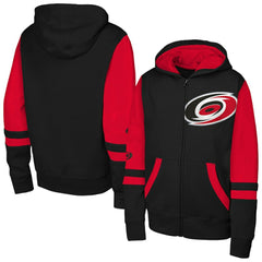 Carolina Hurricanes Youth Face Off Full-Zip Hoodie - Black | NHL near me