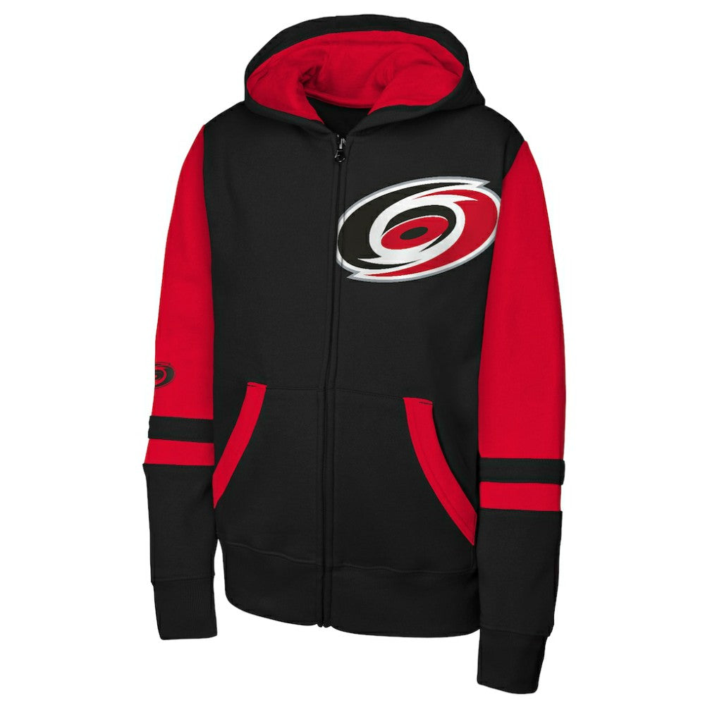 Carolina Hurricanes Youth Face Off Full-Zip Hoodie - Black | NHL near me