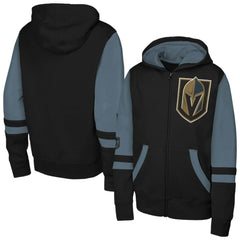 Vegas Golden Knights Youth Face Off Full-Zip Hoodie - Black | NHL near me