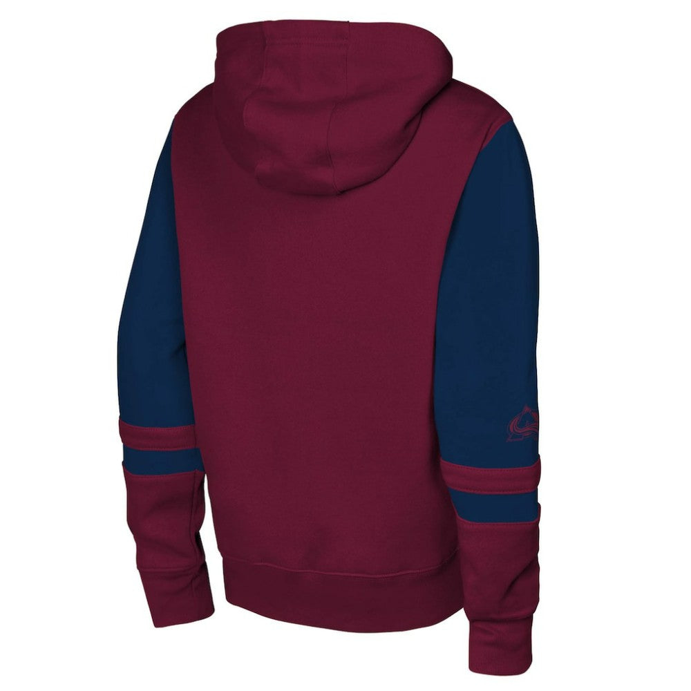 Colorado Avalanche Youth Face Off Full-Zip Hoodie - Burgundy | NHL online