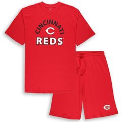 Cincinnati Reds Profile Big & Tall T-Shirt & Shorts Combo Set Outlet