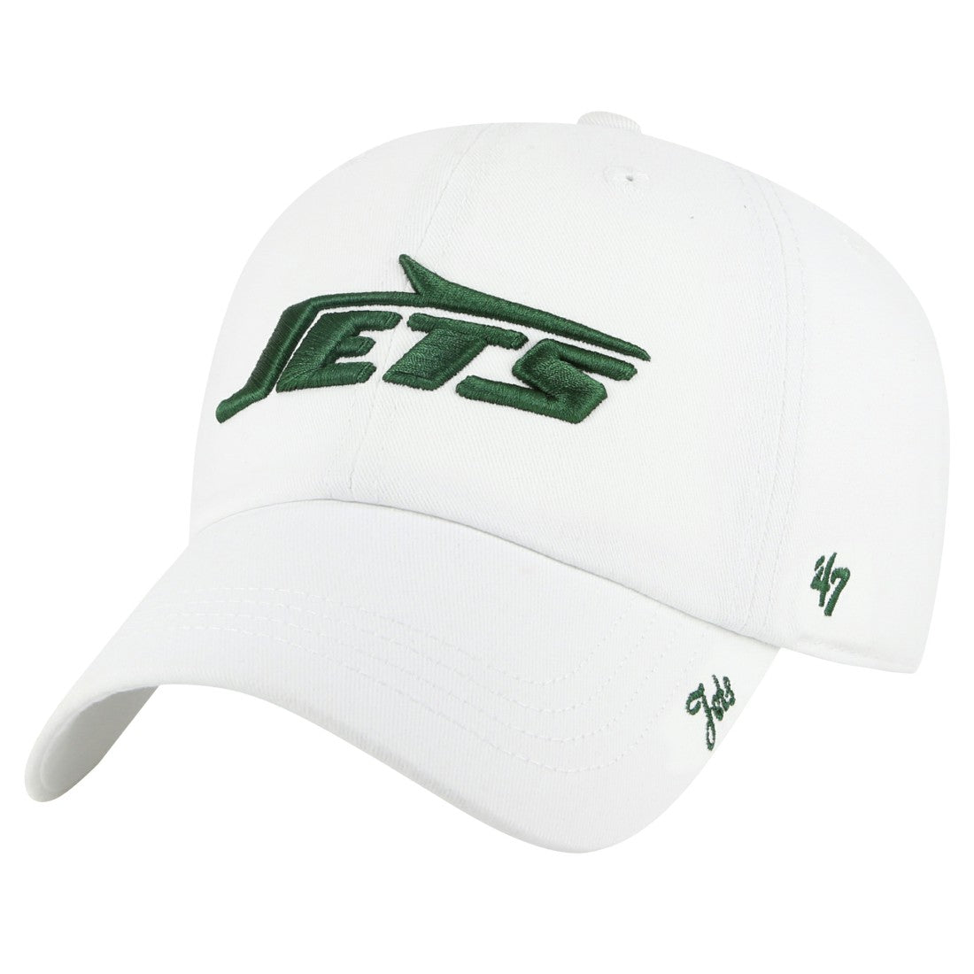 New York Jets '47 Women's Miata Clean Up Adjustable Hat - White - 47 brand