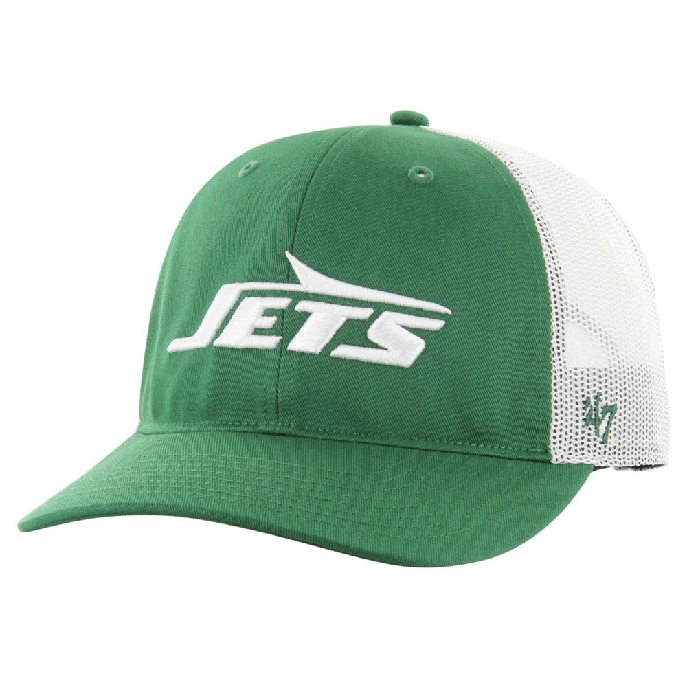 New York Jets '47 Youth Trucker Adjustable Hat - Green/White - 47 brand