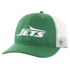 New York Jets '47 Youth Trucker Adjustable Hat - Green/White - 47 brand