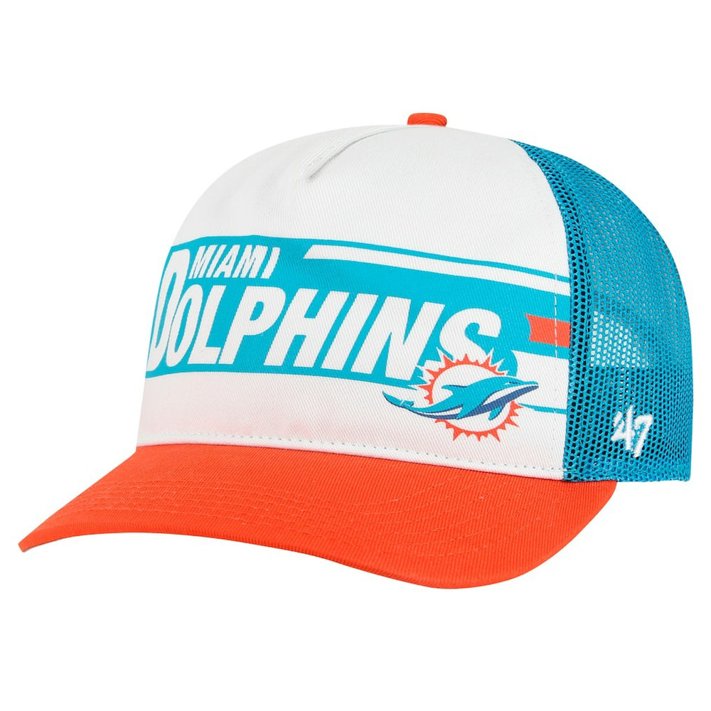 Miami Dolphins '47 Youth Trucker Adjustable Hat - White/Orange - 47 brand