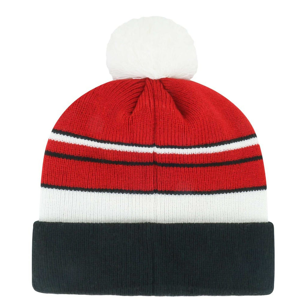 San Francisco 49ers '47 Youth Peewee Cuffed Knit Hat with Pom - Scarlet/Black - 47 brand