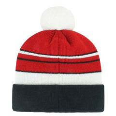 San Francisco 49ers '47 Youth Peewee Cuffed Knit Hat with Pom - Scarlet/Black - 47 brand