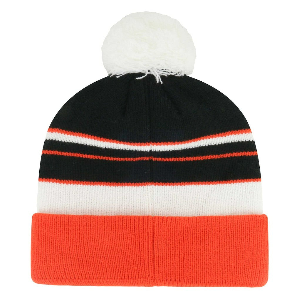 Cincinnati Bengals '47 Youth Peewee Cuffed Knit Hat with Pom - Black/Orange - 47 brand