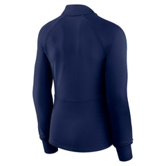 Atlanta Braves Fanatics Women's Elements Raglan Tri-Blend Quarter-Zip Top Outlet