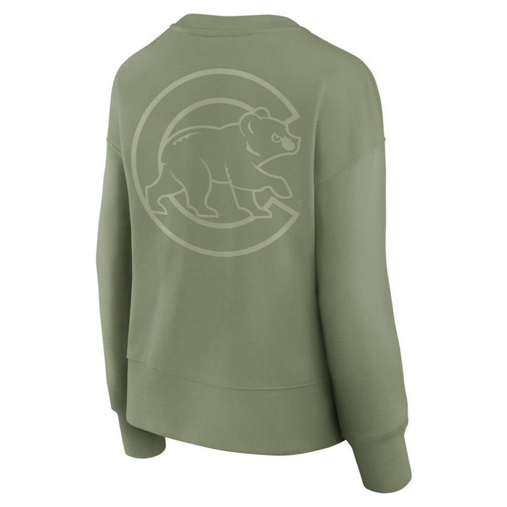 Chicago Cubs Fanatics Women's Elements Flow Pullover Sweatshirt Sale