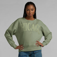 Chicago Cubs Fanatics Women's Elements Flow Pullover Sweatshirt Sale