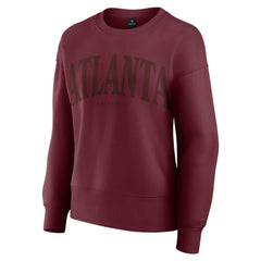 Atlanta Braves Fanatics Women's Elements Flow Pullover Sweatshirt Outlet