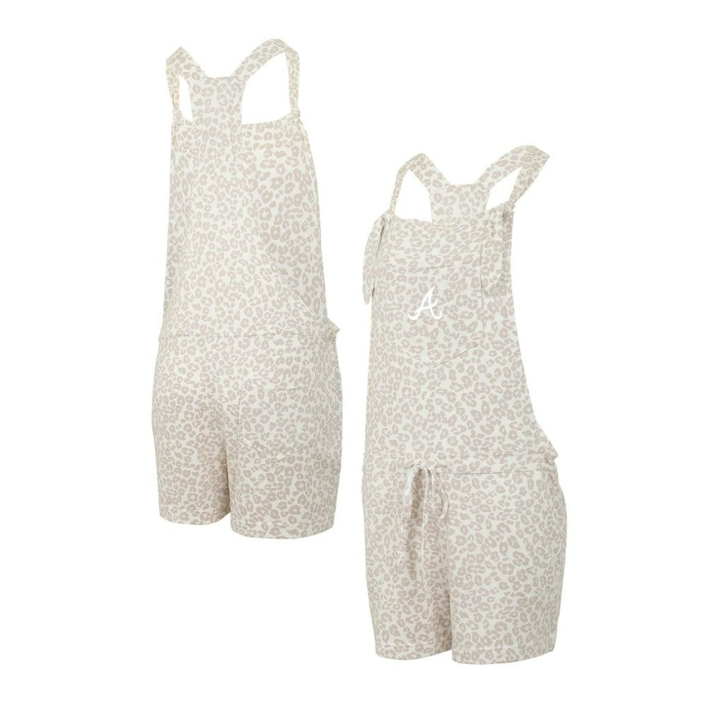 Atlanta Braves Concepts Sport Women's Montana Hacci Knit Romper Overalls Outlet