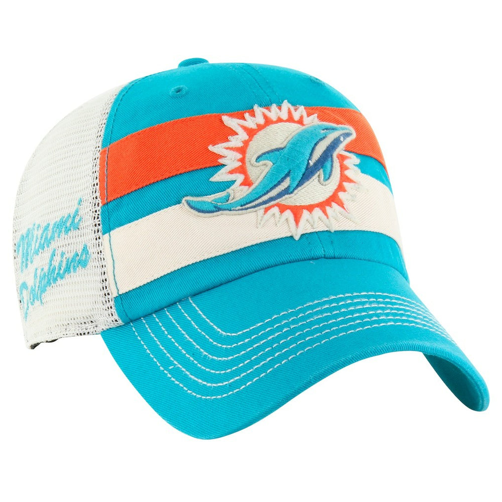 Miami Dolphins '47 Clubhouse Boon Clean-Up Trucker Adjustable Hat - Aqua - 47 brand