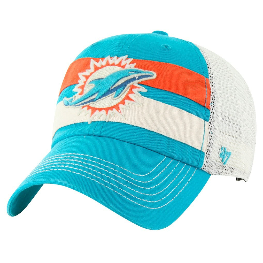 Miami Dolphins '47 Clubhouse Boon Clean-Up Trucker Adjustable Hat - Aqua - 47 brand