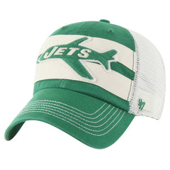 New York Jets '47 Throwback Clubhouse Boon Clean-Up Trucker Adjustable Hat - Kelly Green - 47 brand